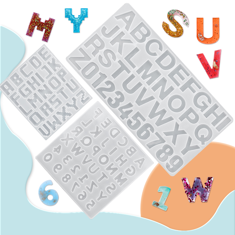 Resin Art Alphabet - Bảng Chữ Cái Nhựa Dính Khuôn