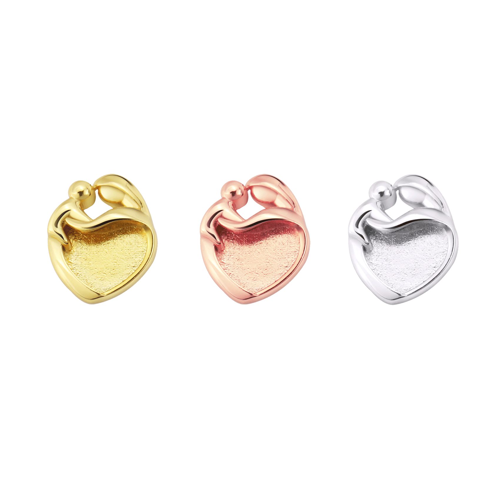 9MM Heart Bezel Settings Mothe - đánh giá và giá Resin Art Baby