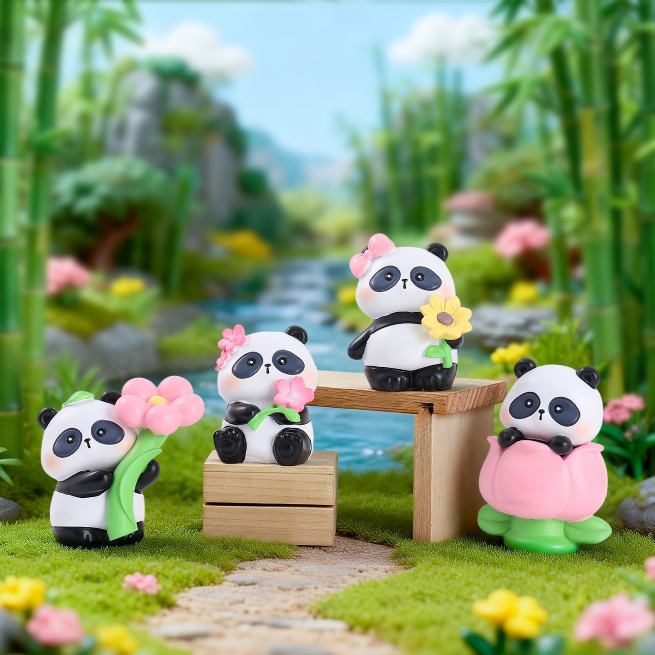 2026 New Panda Flower's Spring - đánh giá và giá Resin Art Case