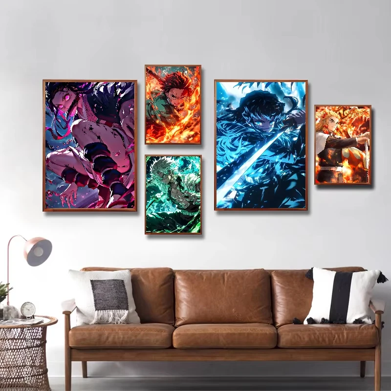 Demon Slayer Anime 5D Full Rou - đánh giá và giá Resin Art Wallpaper