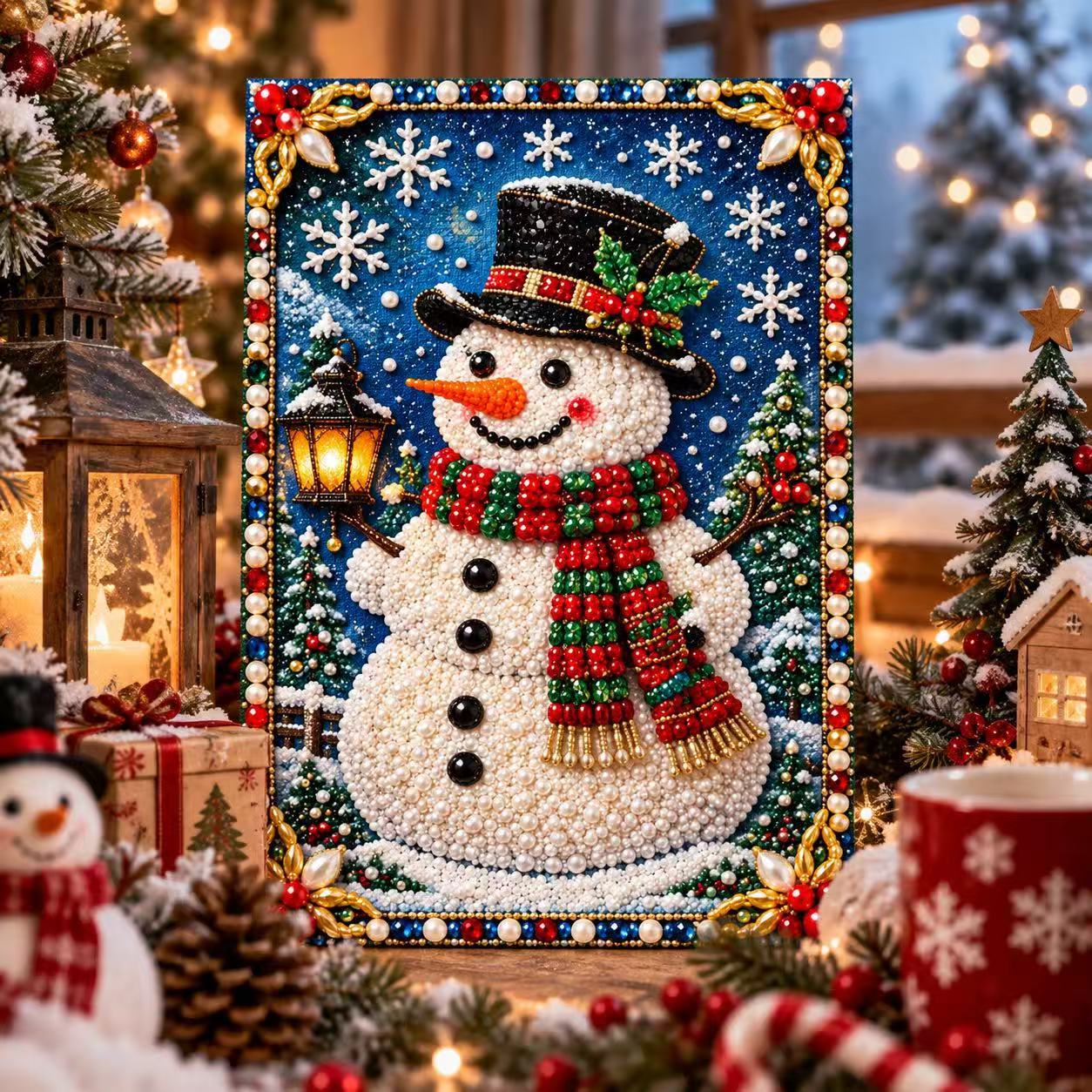 Christmas DIY Pearl Painting K - đánh giá và giá Resin Art Wallpaper