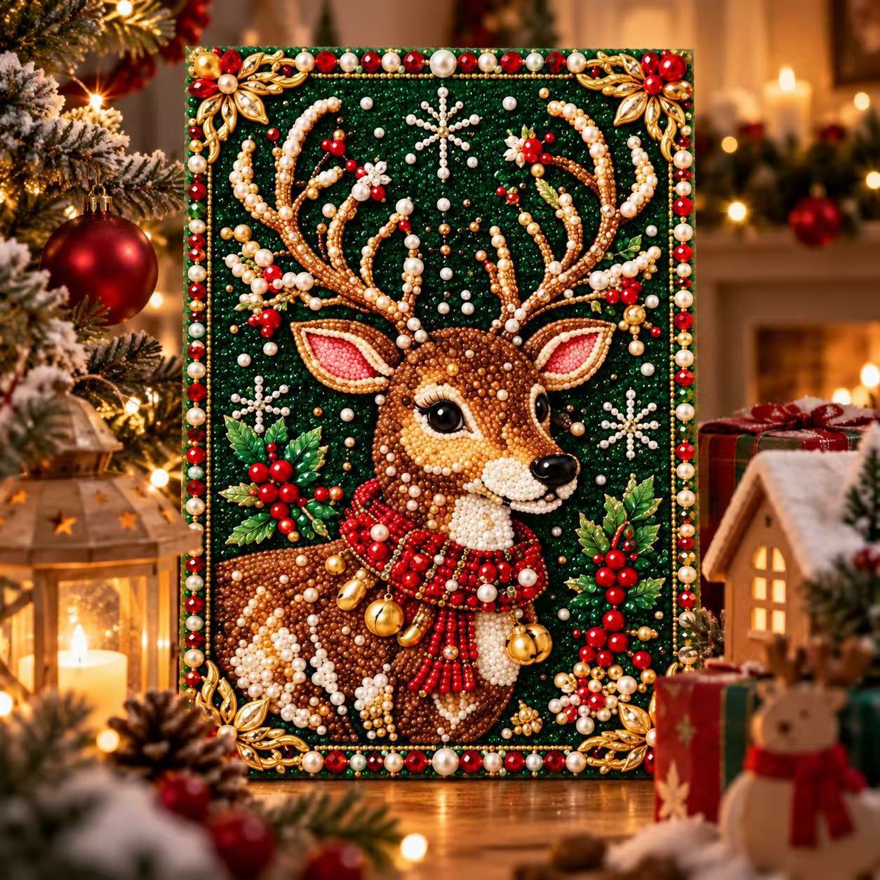 Christmas DIY Pearl Painting K - đánh giá và giá Resin Art Wallpaper