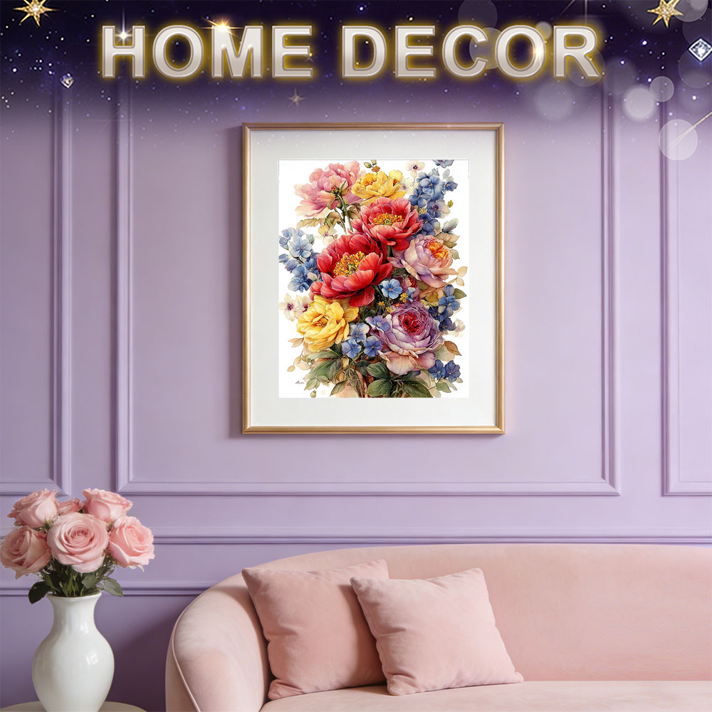 HUACAN Diamond Painting Kit Fl - đánh giá và giá Resin Art Rose